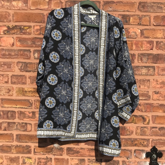 Max Studio Printed Bed Kimono - Picture 5 of 7